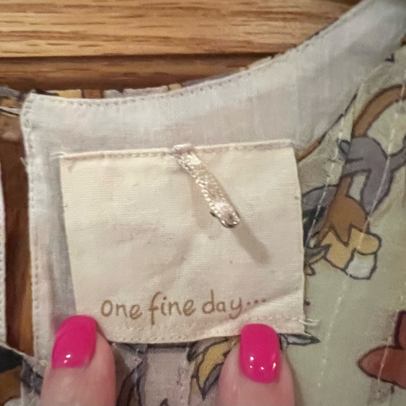 Anthropologie Free People One Fine Day Terrace Sleeveless Floral Midi Dress Sz 2 - Picture 7 of 13